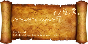 Ötvös Kornél névjegykártya